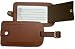 Rustic Brown Leather Luggage Tag