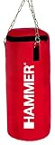 HAMMER - Home-Fit Punch, Sacco da pugilato, 30x80 cm, colore: Rosso