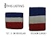 SockTower 1 Regular Set Red White Blue Headband Wristband Sports Athletic Terry Cotton Cloth Sweatband Blue White Red