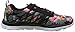 Skechers Sport Women's Floral Bloom Fashion Sneaker,Black/Multi,8 M US