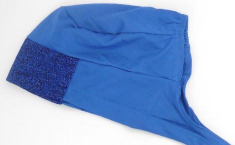 Under-hijab Scarf Headband with Glitter Front Royal Blue