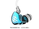 TFZ SERIES1SダイナミックデュアルチャンバーのHiFi銀メッキケーブルインイヤーイヤホン (青Blue)