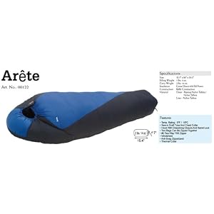 Alpinismo Arete Goose Down Sleeping Bag