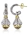 Athena Jewelry Sterling Silver and 14k Gold Golden Topaz Fancy Drop Earrings