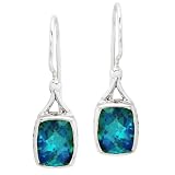 Sajen Sterling Silver Caribbean Quartz Earrings