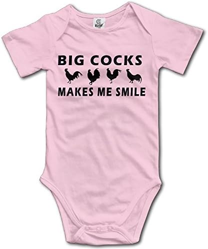 Big Cocks Make Me Smile Neutral Baby Bodysuits