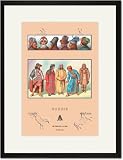 Black Framed/Matted Print 17x23, Masculine Fashions of Russia