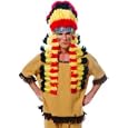 Native American Indian Deluxe Feather Headdress Adult Halloween Costume Accessory (B323)