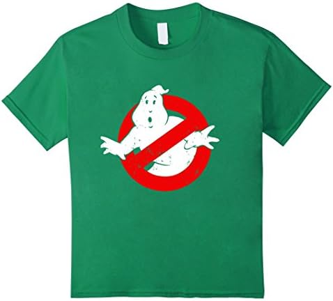 Kids Ghost Buster Logo Funny T Shirt 6 Kelly Green