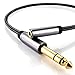 DuKabel TopSeries 6.35mm (1/4 inch) to 3.5mm (1/8 inch) Headphone Jack Adapter, 1/8 (Female) to 1/4 (Male) Extension Cable, 3.5 to 6.35 Audio Cable for Mixer Guitar Piano Amplifier Speaker and More
