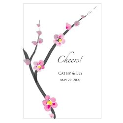 Cherry Blossom Wine Label