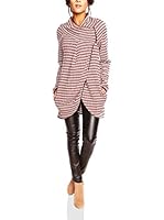 SAINT GERMAIN PARIS Chaqueta Larga Yona (Burdeos / Blanco)