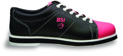 BSI Women's #651 Bowling Shoes, Black/Pink, Size 11.0