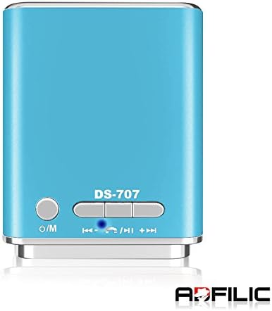 Wireless Bluetooth Speaker - Adfilic Mini Cube Portable Hands Free Bluetooth Speaker For iPhones, iPads, Android Phones, Samsung Galaxies, Nexus, HTCs and all other Smart Phones, Tablets, Laptops and Computers - Blue