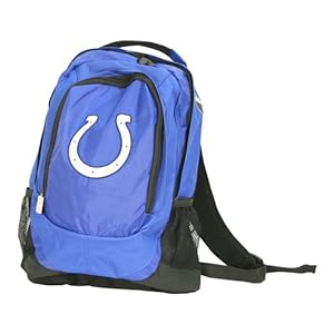 Indianapolis Colts Officially licensed Backpack (Measures 17" x 12" x 5")