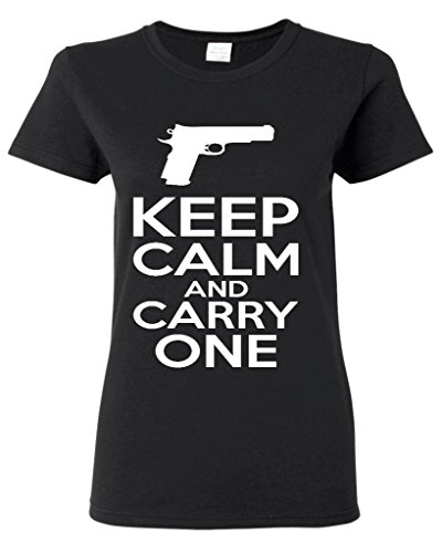 Shop4Ever® Keep Calm And Carry One Women's T-Shirt Funny Shirts