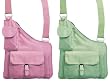 Smart Bag Satin Pink, and Mint 2 FOR 1 SALE!