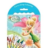 Disney Fairies ( Tinkerbell ) Carry Along Colouring Set , 70 Pages plus Crayons