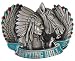 Mens SITTING BULL Punk Rock Metal Belt Buckle