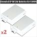 2(x) Replacement Batteries For Canon LP-E8 LPE8 For The Canon Rebel T3i T2i 550D Digital Camera.