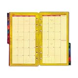 Flavia Design Looseleaf Refill, Two Pages Per Month, 3-3/4 X 6-3/4