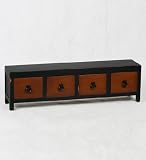 Privilege 24065 2 Tone 4Drawer Stand - Brown