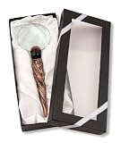 Hand Held Fancy Magnifying Glass Magnifier Desktop Gift, Brown