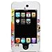 Crystal Hard White case Cover with Flowers and Stars Design Sleeve for Apple Ipod Touch 2nd & 3rd generation [WCS375]