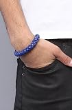 Crooks and Castles The Braided Bracelet in Blue,Jewelry for Unisex