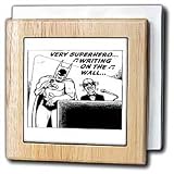 Londons Times Funny Music Cartoons - Batman And Stevie Wonder Duet, Very Superhero - Tile Napkin Holders