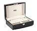 Axis Lockable Black Burl 2 Watch & Jewellery Box Case