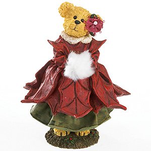 Boyd's Poinsettia Greta Bearybloom Flower of the Month, December