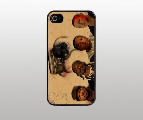 Rappers - Case for Apple iPhone 5 - Hard Plastic - Black - Custom Cover - Old School Rap Music Eminem Dr Dre Snoop Dog Ice Cube