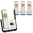 AT&T DECT 6.0 Black/Silver Digital 4-Handset Answering System (CL82409)