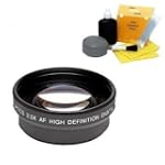 2x Digital Telephoto Professional Series Lens + DIGI TECH Professional 5 Piece Cleaning Kit For The Kodak Easyshare Z650 Z740 Z710 ZD710 Digital Cameras