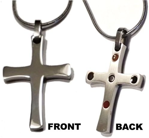 Healthy Elements 5 in 1 Sport Enhancement Pendant an Necklace, Neg ION FIR Titanium and more Stainless Steel