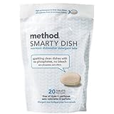 method Smarty Dish Dishwasher Detergent Tabs, Free of Dyes + Perfumes 20 ea
