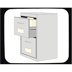 Mauspad mit der Grafik: Aktenschrank