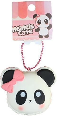 New Soft Kawaii Panda Macaroon with Strawberry Custard Filling Scented
