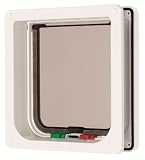 Cat Mate - 235W - 4 Way Locking Cat Flap/Door With Liner - White