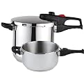 Magefesa Practika Plus Stainless Steel 4 and 6-qt. Pressure Cooker Set