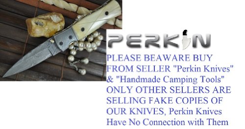 Sale- Handcrafted Damascus Hunting Knife - Folding Knife- Mammoth Bone Handle Sale- Handcrafted Damascus Hunting Knife - Folding Knife- Mammoth Bone Handle Hunting Knives