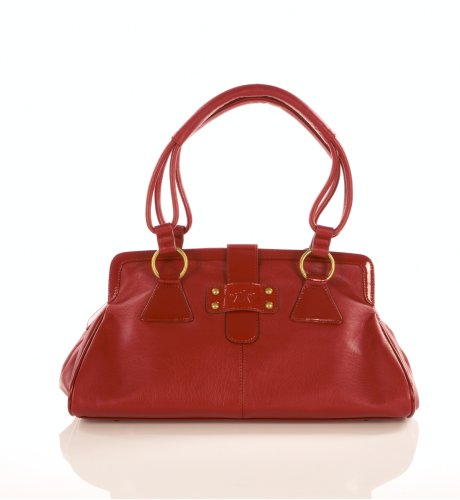 Per Una Patent Frame Bag