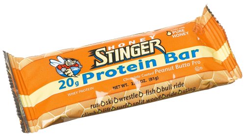 Honey Stinger Peanut Butta Protein Bar, 3-Ounce Boxes (Pack of 12) by Honey