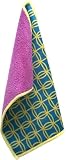 Toddy Gear Bling Rings 5 x 7 Inch Premium Microfiber Smart Cloth, for iPad and Touch Screen Cleaning - Retail Packaging - Blue/Yellow/Purple, 15X7B1404