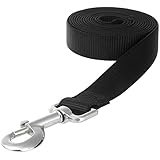 Itery Dog Leash Pet Durable Leash Strap for Puppy Pet Leash Rope 6-feet Long 1" Wide Black