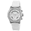 Just Bling Womens JB-6243-C "Venus" Sport Silver White Designer Silicone Diamond Watch