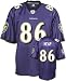 Men`s Baltimore Ravens #86 Todd Heap Team Replica Jersey - L