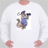 Sweatshirt with binoculars, seaman, sailor, navy, seal by 