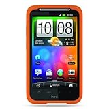 Premium Soft Silicone Gel Skin Case Cover for HTC Inspire 4G, Orange